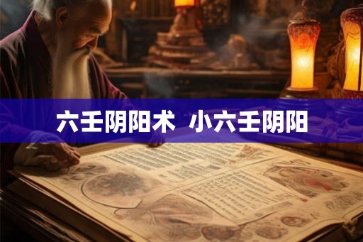 六壬阴阳术  小六壬阴阳