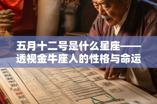 五月十二号是什么星座——透视金牛座人的性格与命运