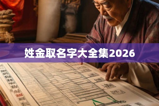 姓金取名字大全集2026