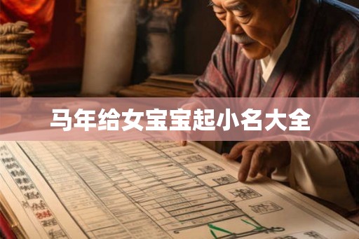 马年给女宝宝起小名大全