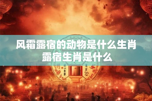 风霜露宿的动物是什么生肖 露宿生肖是什么
