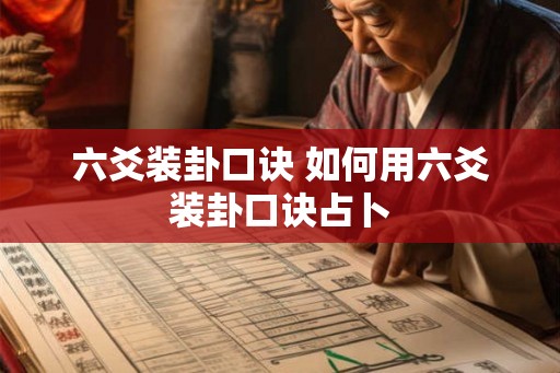 六爻装卦口诀 如何用六爻装卦口诀占卜