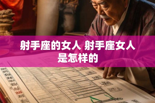 射手座的女人 射手座女人是怎样的