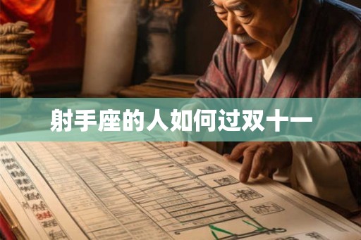 射手座的人如何过双十一