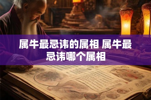 属牛最忌讳的属相 属牛最忌讳哪个属相 属牛最忌讳的属相 属牛最忌讳哪个属相