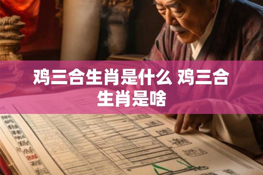 鸡三合生肖是什么 鸡三合生肖是啥 鸡三合生肖是什么 鸡三合生肖是啥