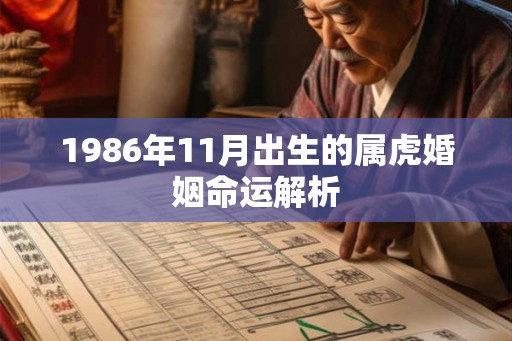 1986年11月出生的属虎婚姻命运解析 1986年11月出生的属虎婚姻命运解析