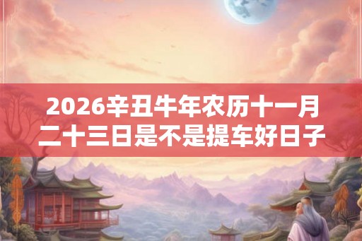 2026辛丑牛年农历十一月二十三日是不是提车好日子？