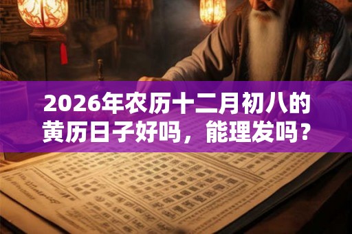 2026年农历十二月初八的黄历日子好吗，能理发吗？