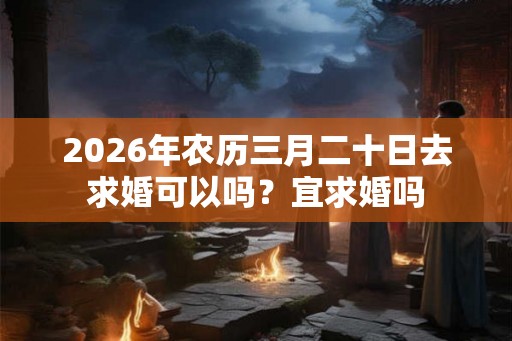 2026年农历三月二十日去求婚可以吗？宜求婚吗