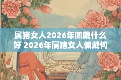 属猪女人2026年佩戴什么好 2026年属猪女人佩戴何物