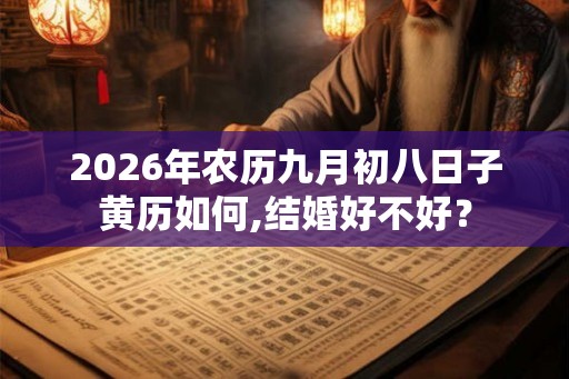 2026年农历九月初八日子黄历如何,结婚好不好？