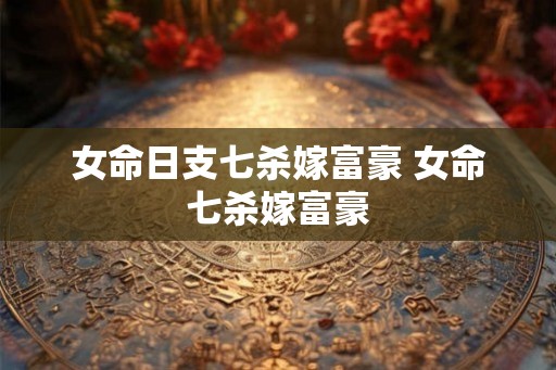 女命日支七杀嫁富豪 女命七杀嫁富豪