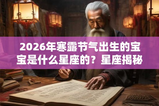 2026年寒露节气出生的宝宝是什么星座的？星座揭秘