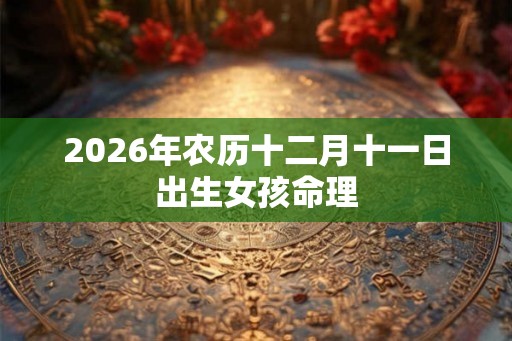 2026年农历十二月十一日出生女孩命理