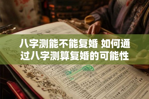 八字测能不能复婚 如何通过八字测算复婚的可能性