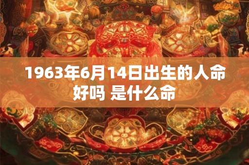 1963年6月14日出生的人命好吗 是什么命