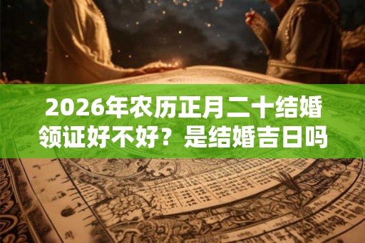 2026年农历正月二十结婚领证好不好？是结婚吉日吗？