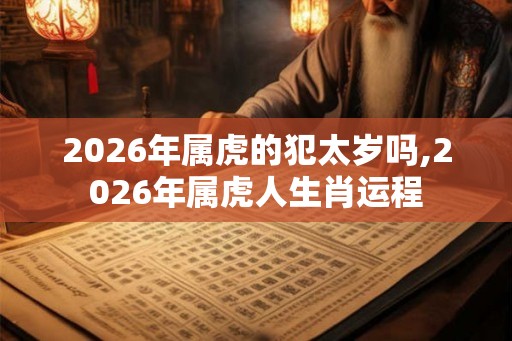 2026年属虎的犯太岁吗,2026年属虎人生肖运程 2026年属虎的犯太岁吗,2026年属虎人生肖运程