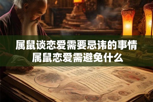 属鼠谈恋爱需要忌讳的事情 属鼠恋爱需避免什么