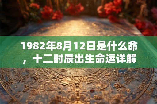 1982年8月12日是什么命,十二时辰出生命运详解 1982年8月12日是什么命,十二时辰出生命运详解