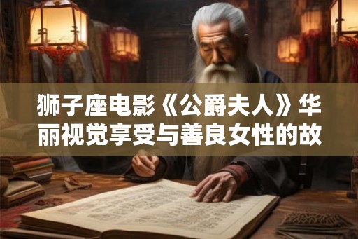 狮子座电影《公爵夫人》华丽视觉享受与善良女性的故事