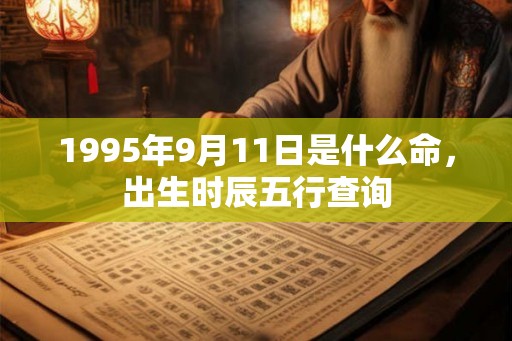 1995年9月11日是什么命，出生时辰五行查询