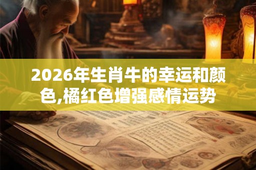 2026年生肖牛的幸运和颜色,橘红色增强感情运势