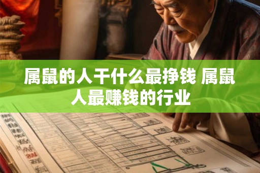 属鼠的人干什么最挣钱 属鼠人最赚钱的行业