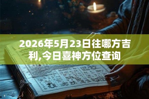2026年5月23日往哪方吉利,今日喜神方位查询