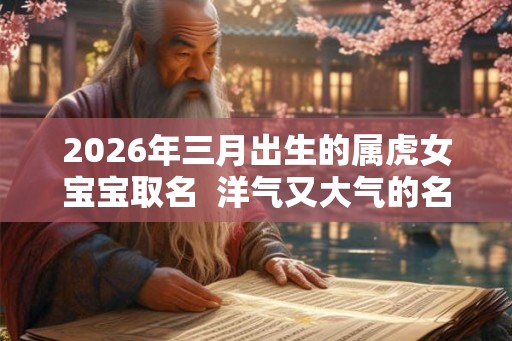 2026年三月出生的属虎女宝宝取名  洋气又大气的名字