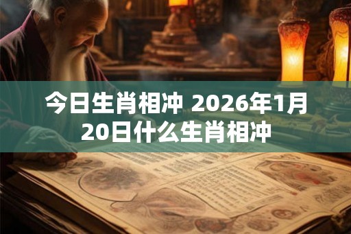 今日生肖相冲 2026年1月20日什么生肖相冲