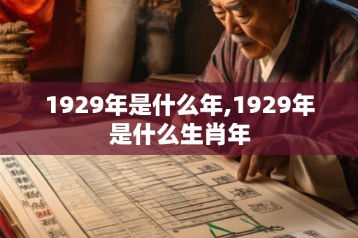 1929年是什么年,1929年是什么生肖年