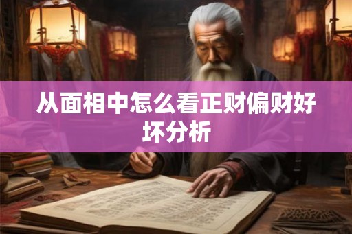 从面相中怎么看正财偏财好坏分析