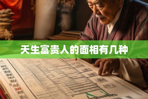 天生富贵人的面相有几种 天生富贵人的面相有几种