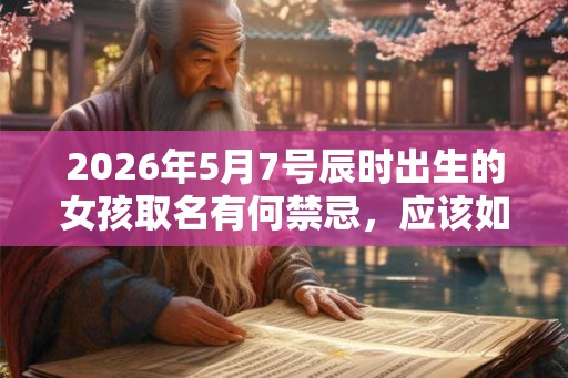 2026年5月7号辰时出生的女孩取名有何禁忌，应该如何取名