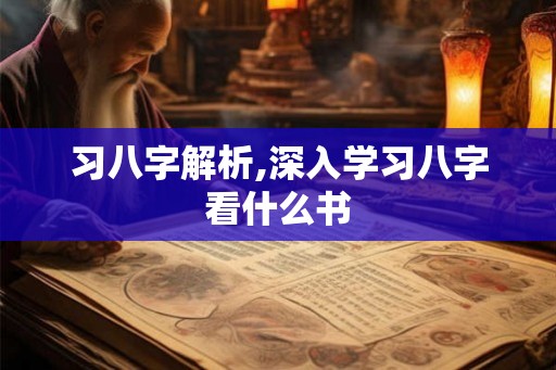 习八字解析,深入学习八字看什么书