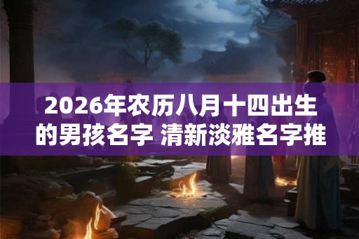 2026年农历八月十四出生的男孩名字 清新淡雅名字推荐