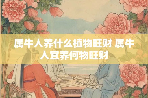 属牛人养什么植物旺财 属牛人宜养何物旺财