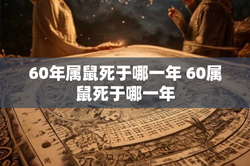 60年属鼠死于哪一年 60属鼠死于哪一年