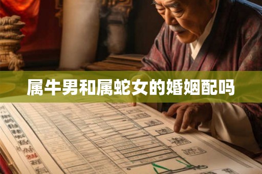 属牛男和属蛇女的婚姻配吗