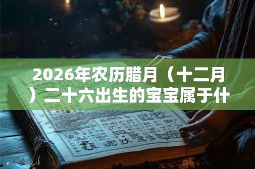 2026年农历腊月(十二月)二十六出生的宝宝属于什么星座?命好吗? 2026年农历腊月(十二月)二十六出生的宝宝属于什么星座?命好吗?