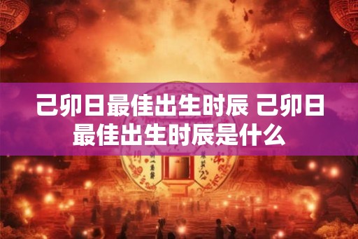 己卯日最佳出生时辰 己卯日最佳出生时辰是什么