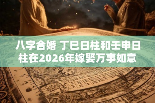 八字合婚 丁巳日柱和壬申日柱在2026年嫁娶万事如意