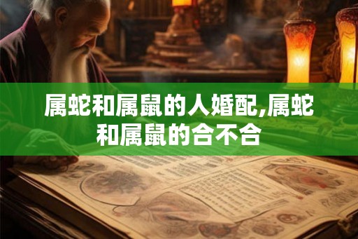 属蛇和属鼠的人婚配,属蛇和属鼠的合不合
