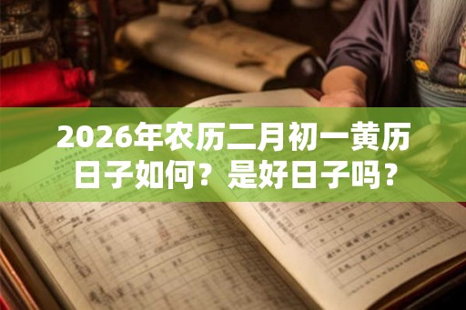 2026年农历二月初一黄历日子如何？是好日子吗？