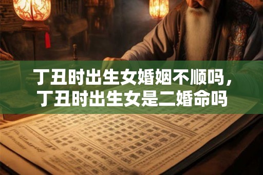 丁丑时出生女婚姻不顺吗，丁丑时出生女是二婚命吗