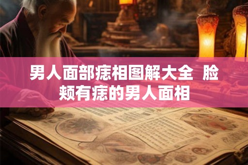 男人面部痣相图解大全  脸颊有痣的男人面相