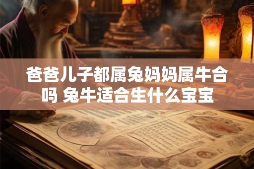 爸爸儿子都属兔妈妈属牛合吗 兔牛适合生什么宝宝