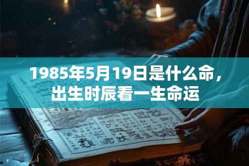 1985年5月19日是什么命,出生时辰看一生命运 1985年5月19日是什么命,出生时辰看一生命运
